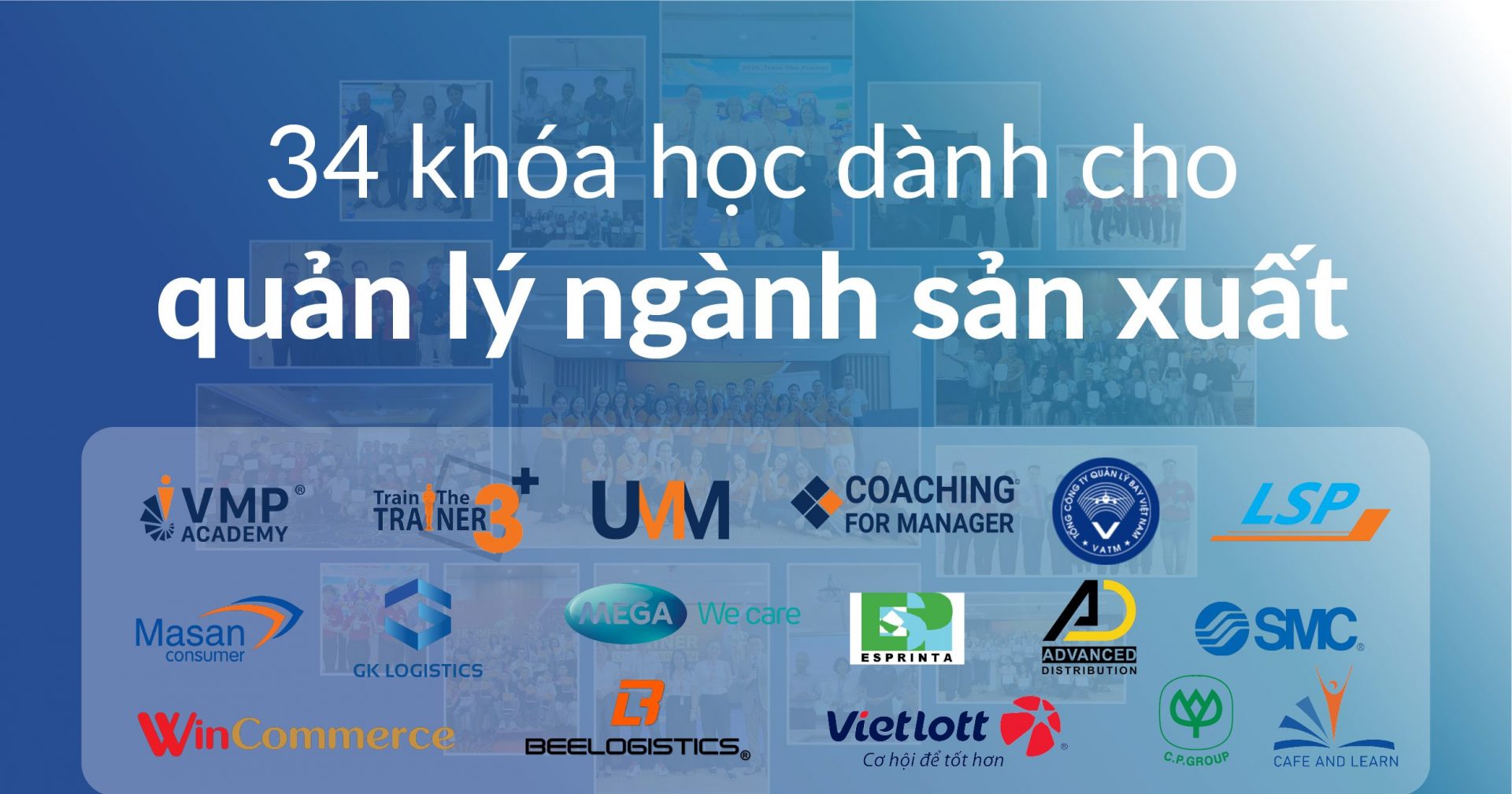 Khóa học dành cho quản lý ngành sản xuất.