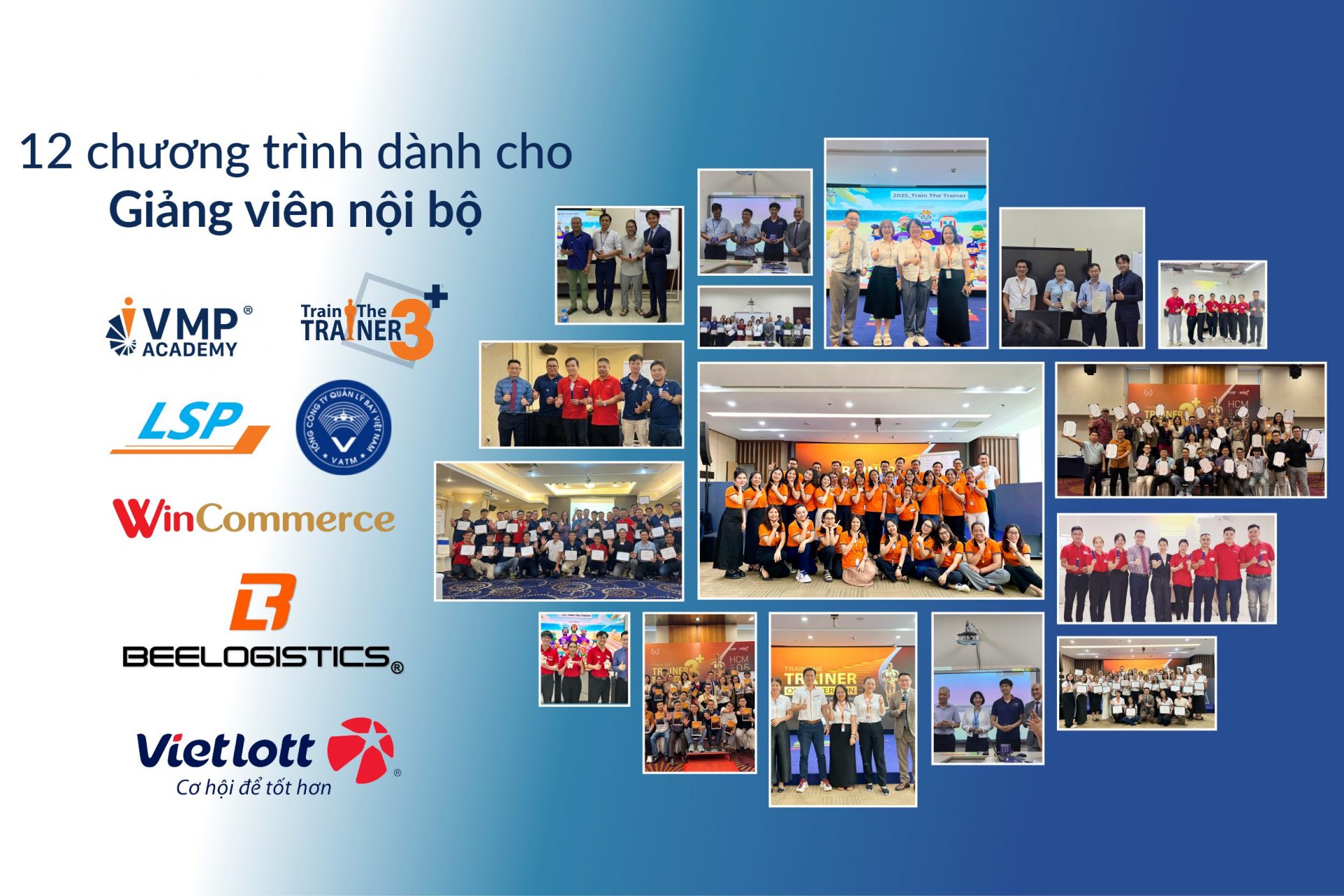 12 chương trình đào tạo dành cho giảng viên nội bộ.