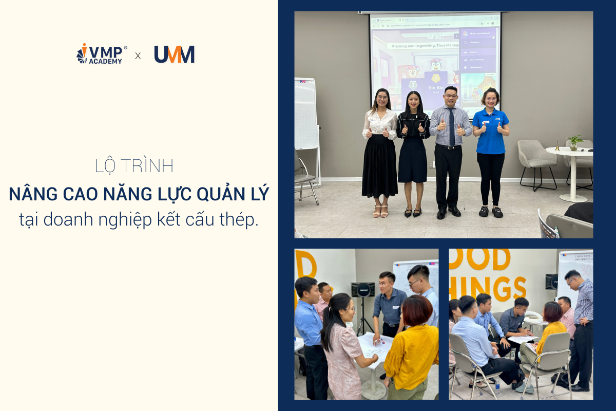 VMP Academy đồng hành cùng doanh nghiệp hàng đầu ngành Kết cấu thép trong hành trình nâng cao năng lực quản lý. Khám phá cách VMP triển khai dự án trong bài viết dưới đây!