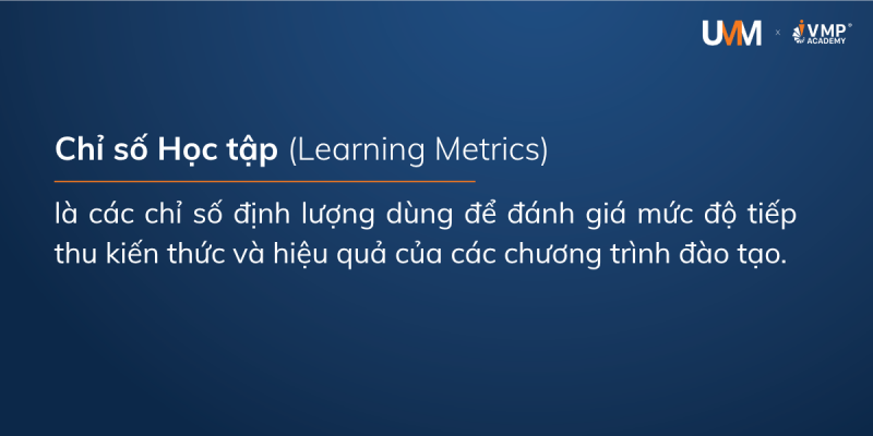 Đánh giá hiệu quả đào tạo với Learning Metrics là việc sử dụng các chỉ số học tập để đo lường mức độ người học tiếp thu, hiểu và ghi nhớ kiến thức sau đào tạo.